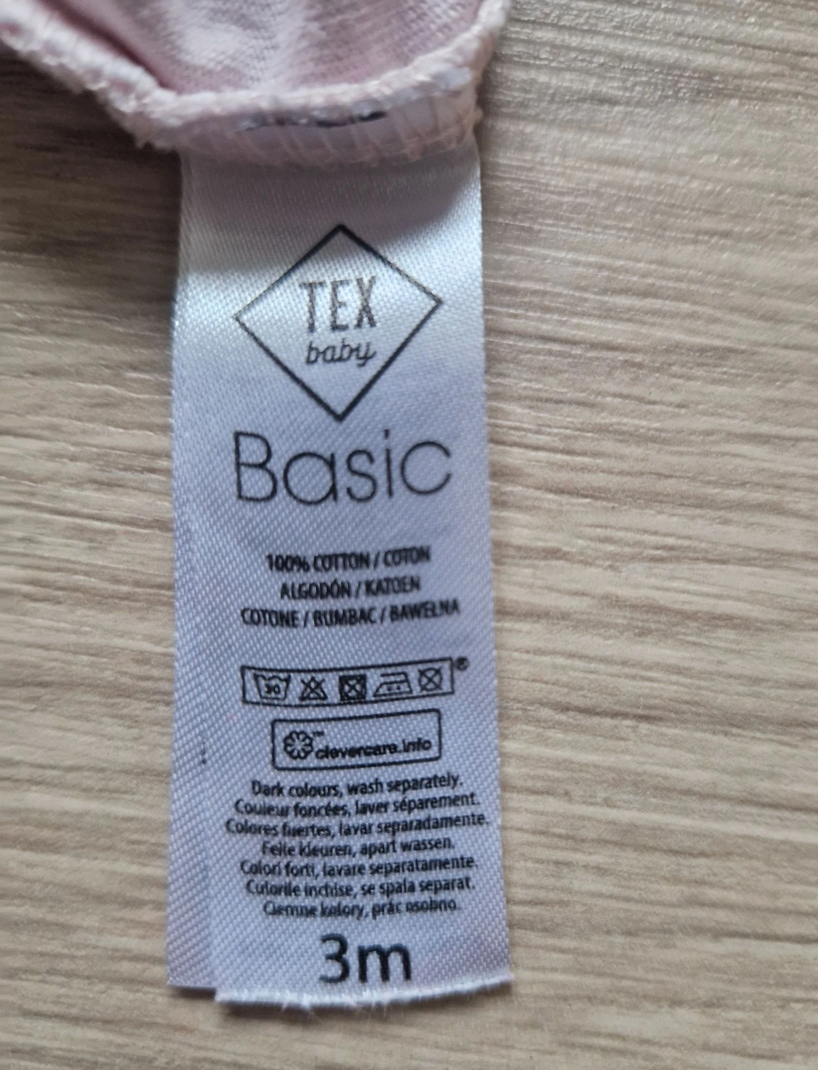 🦊 Pijama de verano para bebé niña TEX – motivo zorro – rosa – talla 3 meses – estado correcto (manchado) – photo 9